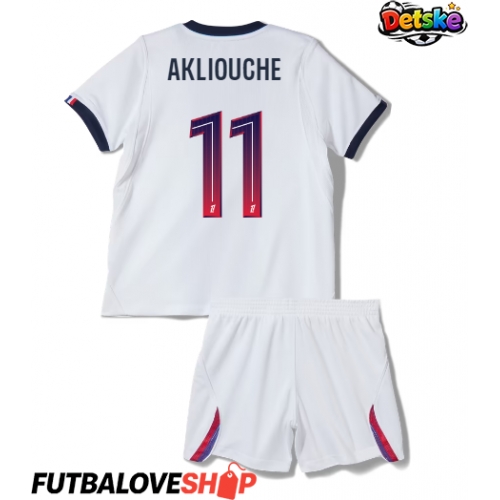 Dres Paris Saint-Germain Maghnes Akliouche #11 Preč pre deti 2026-27 Krátky Rukáv (+ trenírky)